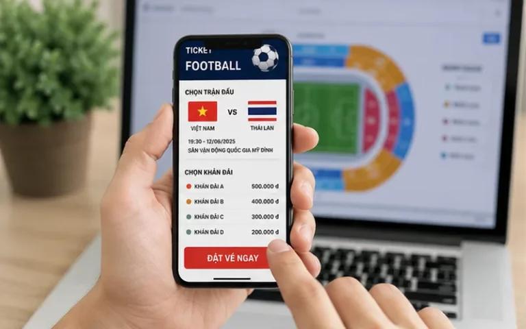 Hướng dẫn mua vé bóng đá chi tiết cho người hâm mộ lần đầu ra sân