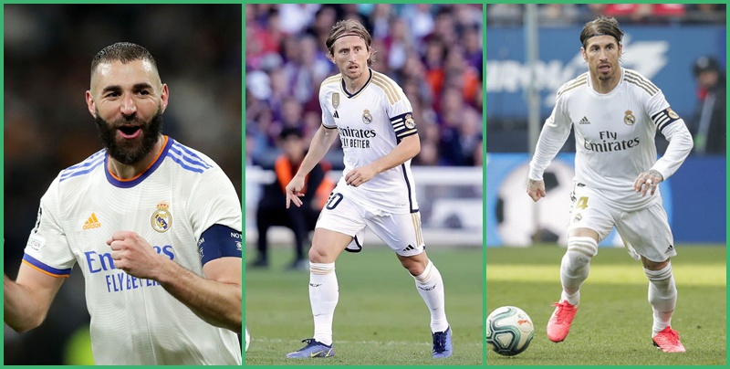 Benzema, Modric, Ramos đều là những công thần từng đá cho Real